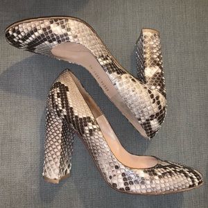 Gianvito Rossi Python Pumps
